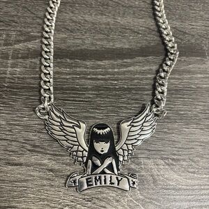 Silver Emily the Strange Necklace